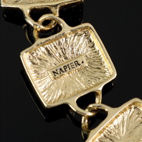 NAPIER Enamel Panel Bracelet - Picture 8 of 9